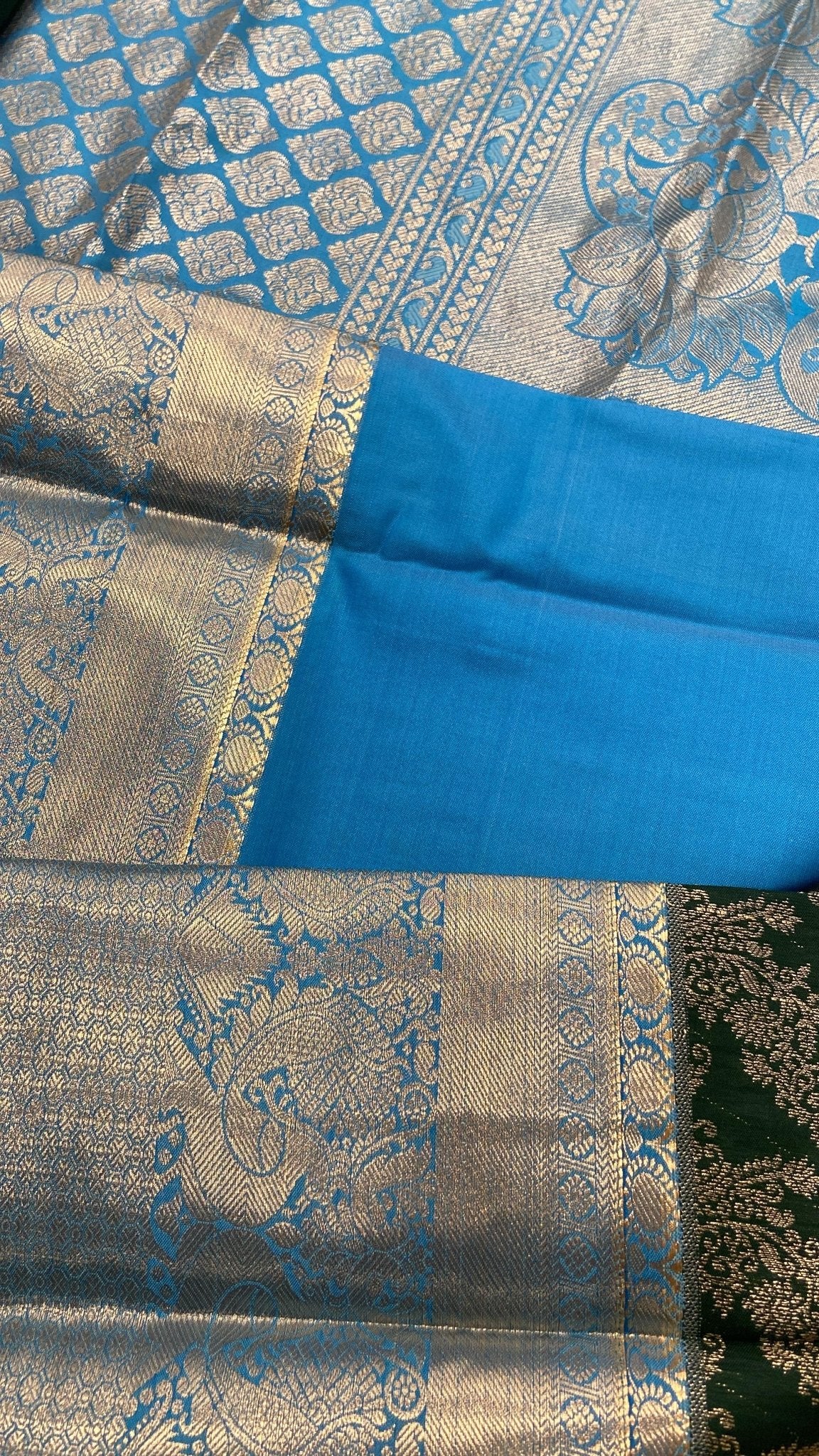 Premium bridal semi Kanchipuram silk saree - Kanjeevaram Silk Mandir