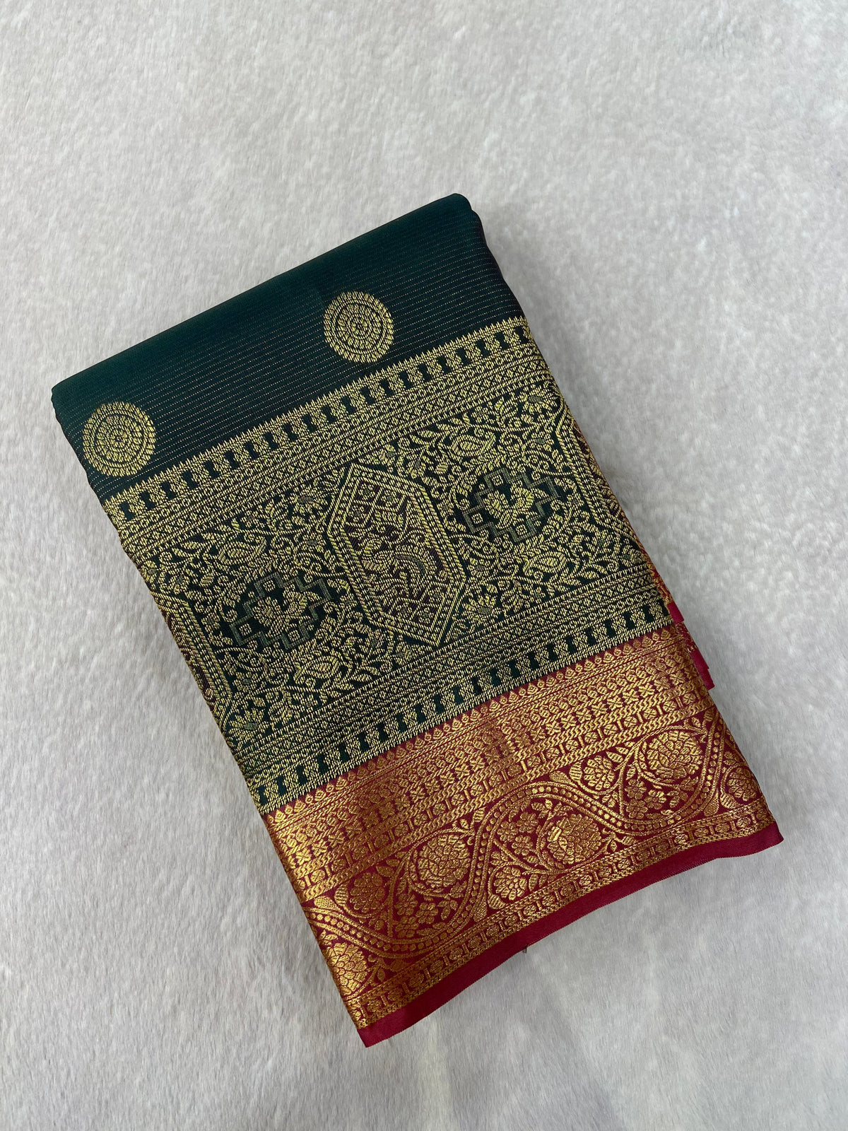 Premium Bridal Semi Kanchipuram Silk Saree - Kanjeevaram Silk Mandir