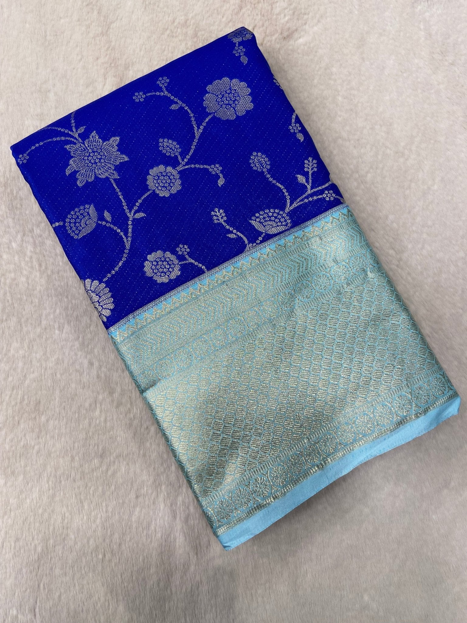 Premium Bridal Semi Kanchipuram Silk Saree - Kanjeevaram Silk Mandir
