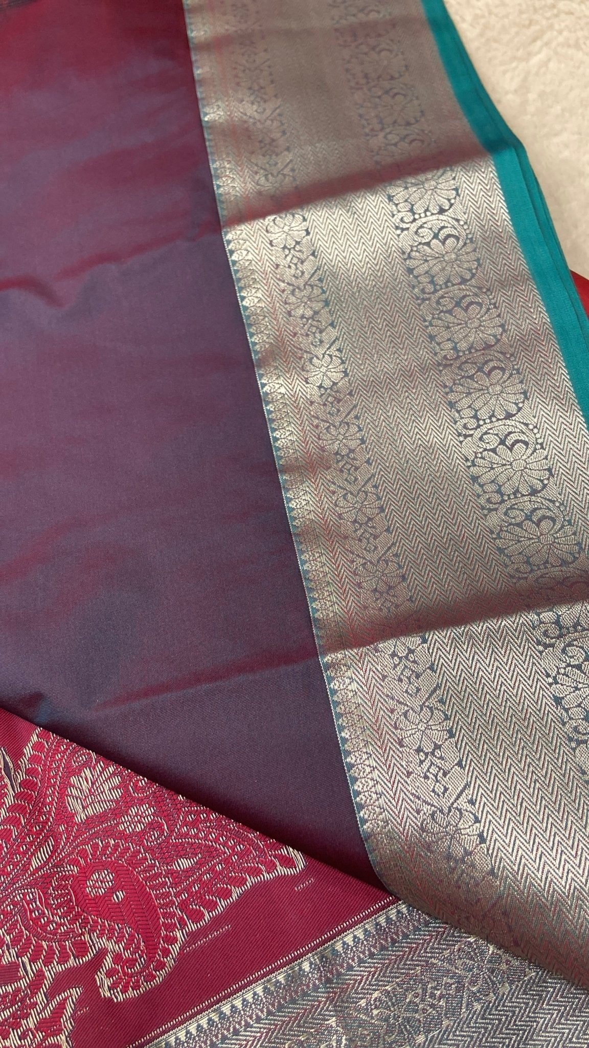 Premium Bridal Semi Kanchipuram Silk Saree - Kanjeevaram Silk Mandir