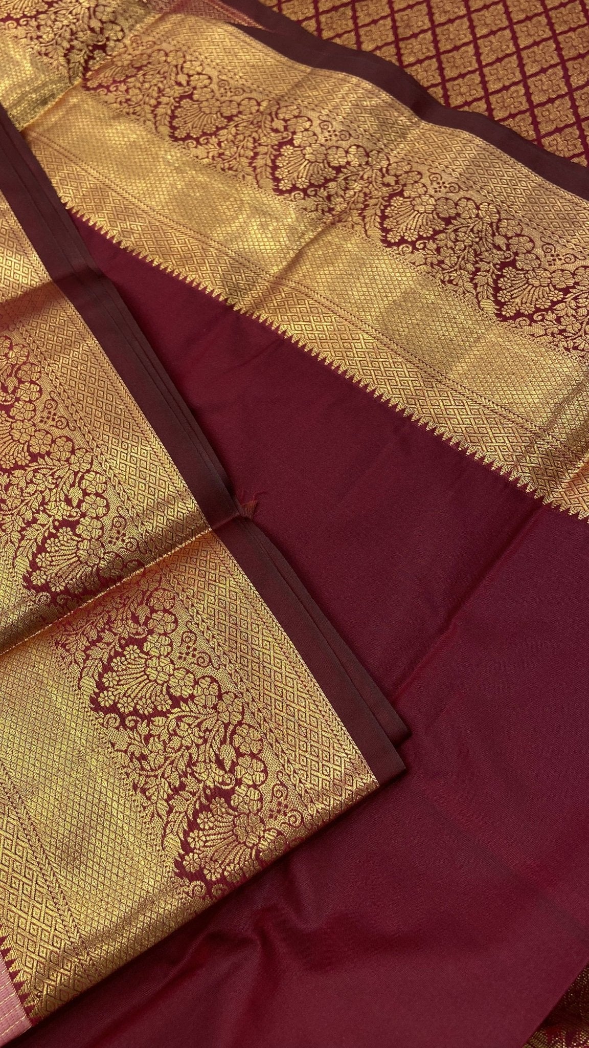 Premium Bridal Semi Kanchipuram Silk Saree - Kanjeevaram Silk Mandir