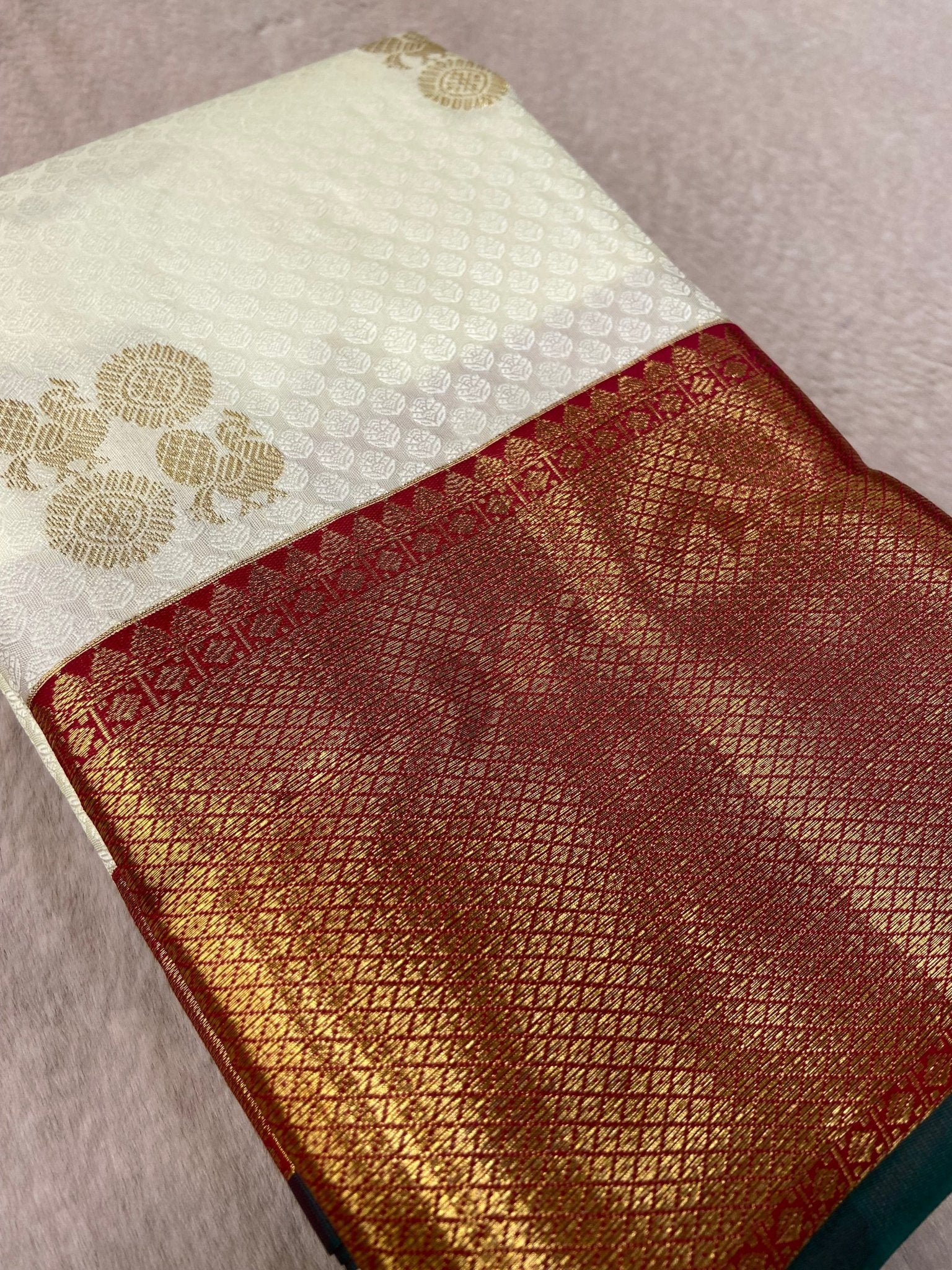Premium Bridal Semi Kanchipuram Silk Saree - Kanjeevaram Silk Mandir