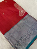 Premium Bridal Semi Kanchipuram Silk Saree - Kanjeevaram Silk Mandir