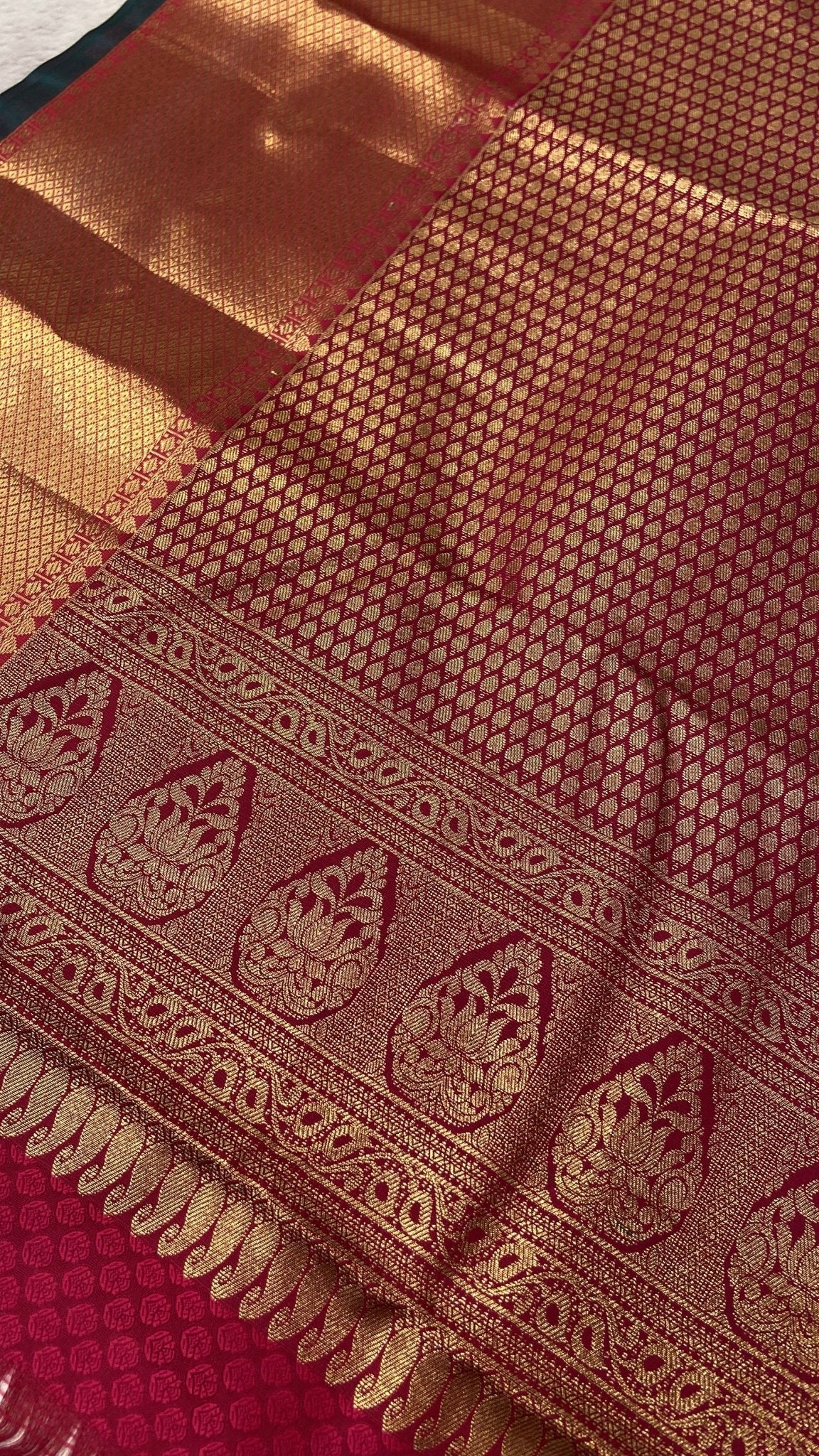 Premium Bridal Semi Kanchipuram Silk Saree - Kanjeevaram Silk Mandir