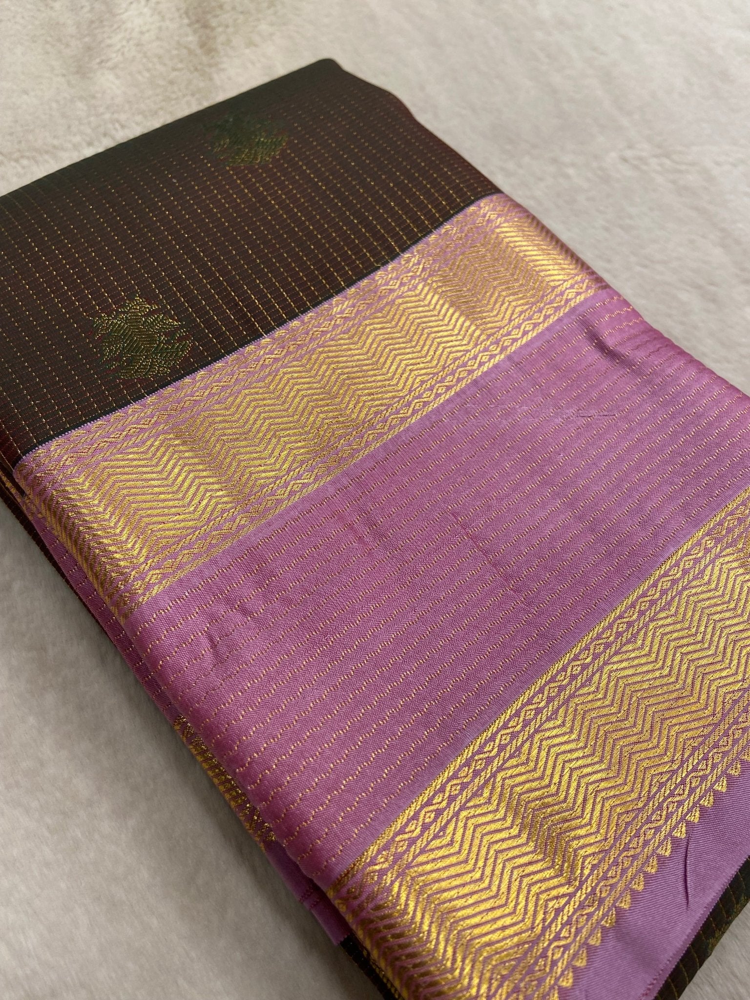 Premium bridal semi Kanchipuram silk saree - Kanjeevaram Silk Mandir