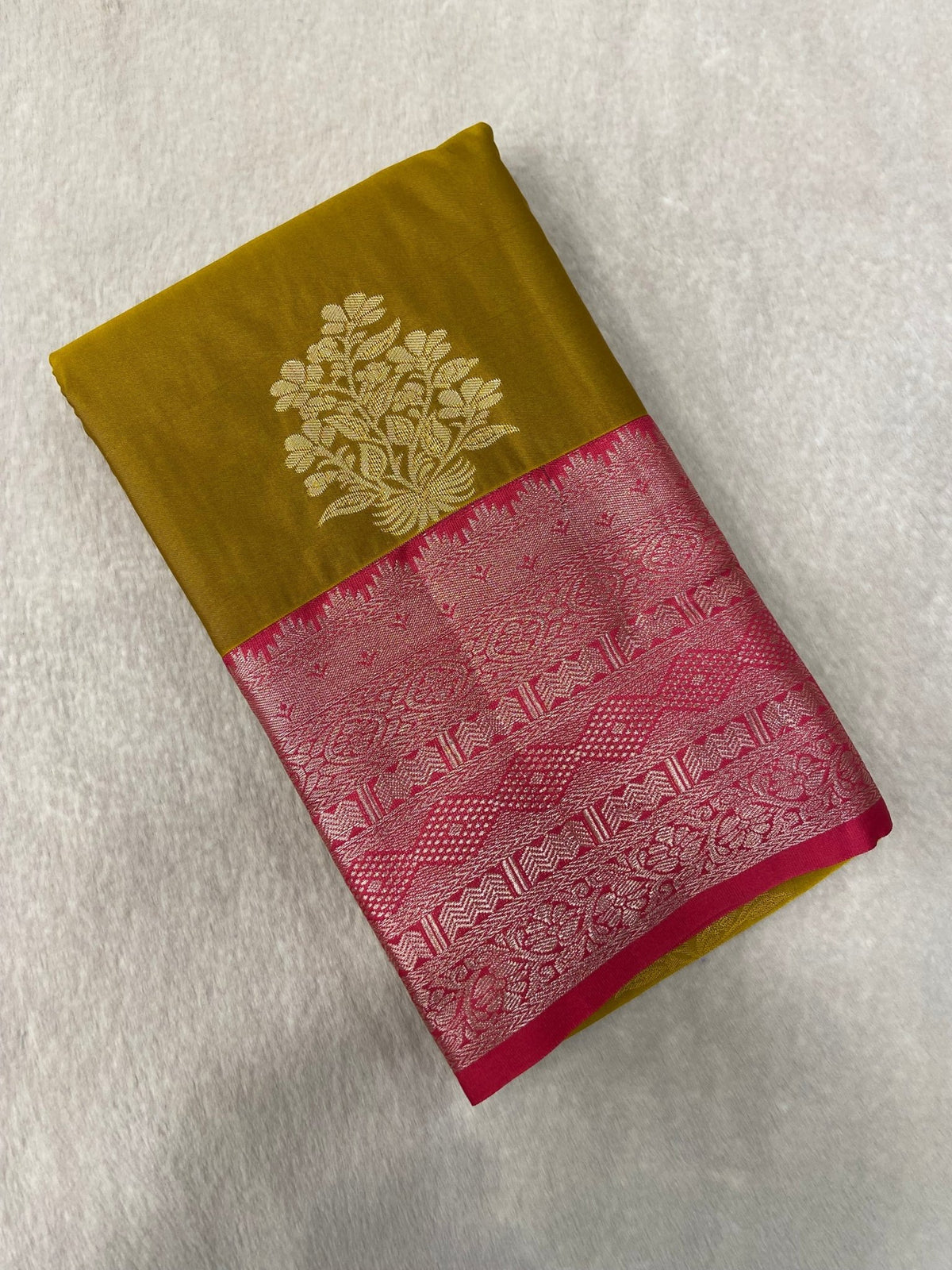 Premium Bridal Semi Kanchipuram Silk Saree - Kanjeevaram Silk Mandir