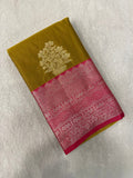 Premium Bridal Semi Kanchipuram Silk Saree - Kanjeevaram Silk Mandir