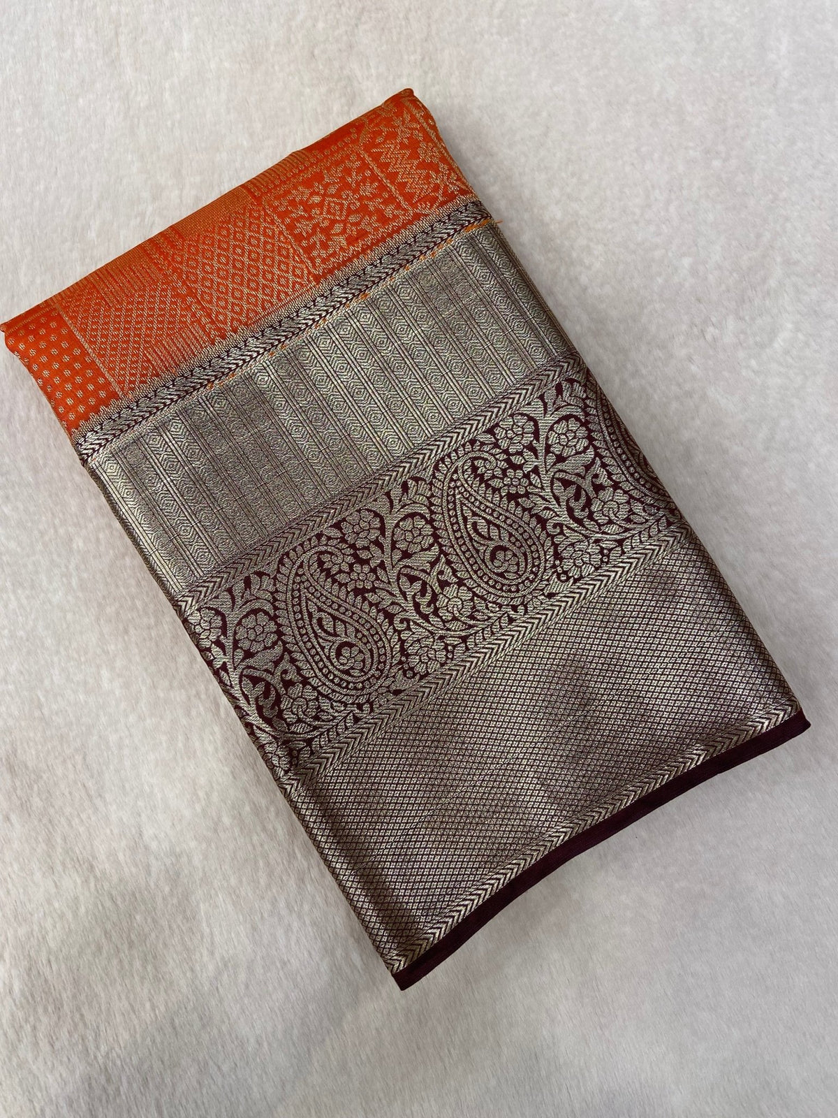Premium Bridal Semi Kanchipuram Silk Saree - Kanjeevaram Silk Mandir