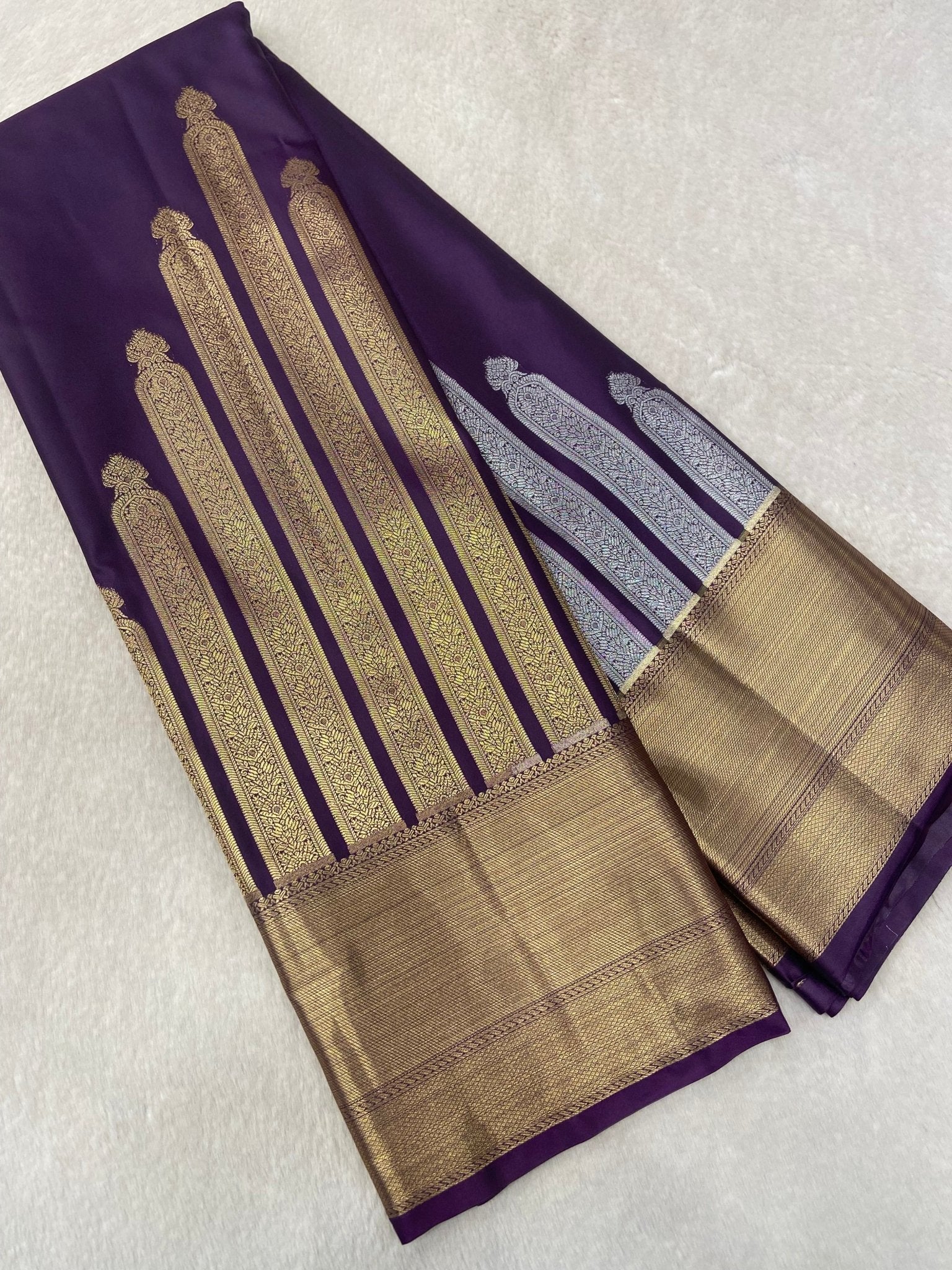 Premium Bridal Semi Kanchipuram Silk Saree - Kanjeevaram Silk Mandir