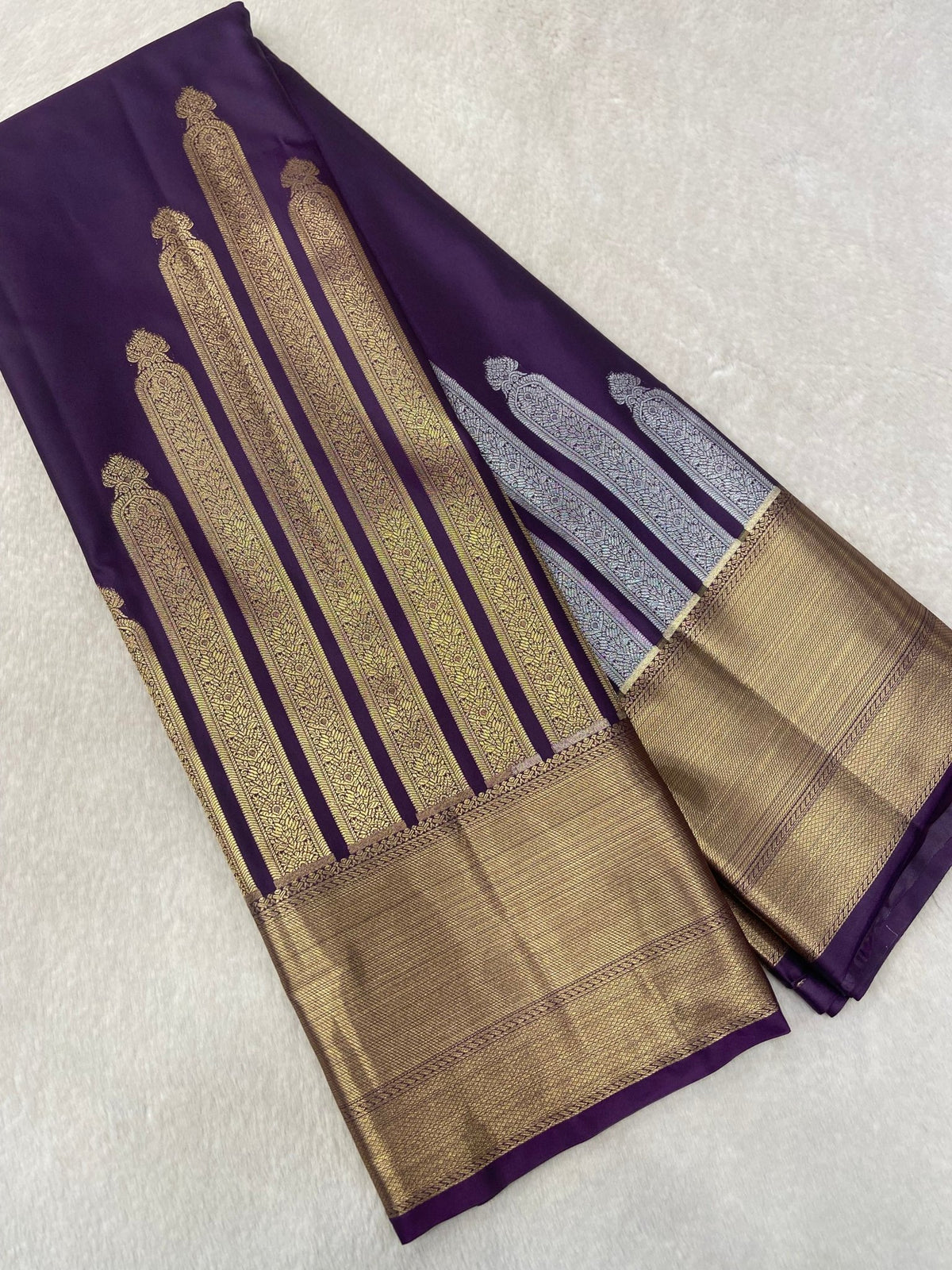 Premium Bridal Semi Kanchipuram Silk Saree - Kanjeevaram Silk Mandir