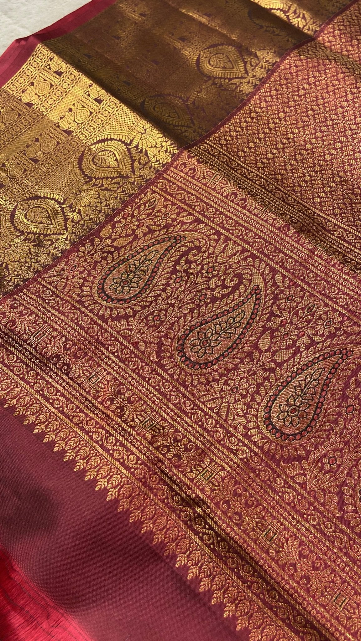 Premium Bridal Semi Kanchipuram Silk Saree - Kanjeevaram Silk Mandir