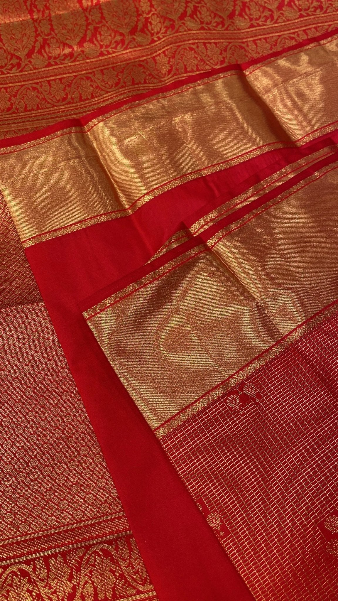Premium Bridal Semi Kanchipuram Silk Saree - Kanjeevaram Silk Mandir