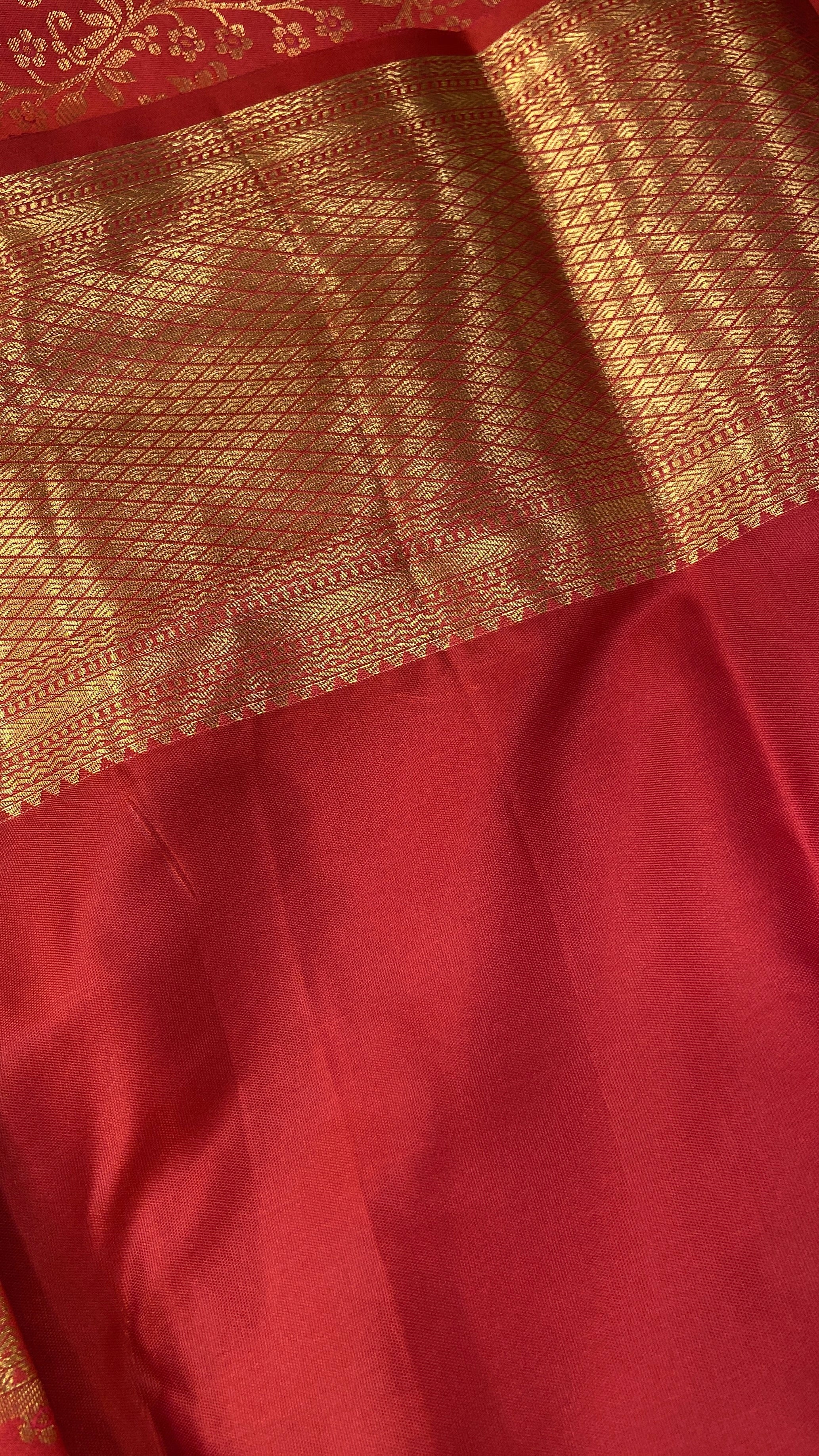 Premium Bridal Semi Kanchipuram Silk Saree - Kanjeevaram Silk Mandir