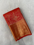 Premium Bridal Semi Kanchipuram Silk Saree - Kanjeevaram Silk Mandir