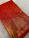 Premium Bridal Semi Kanchipuram Silk Saree - Kanjeevaram Silk Mandir