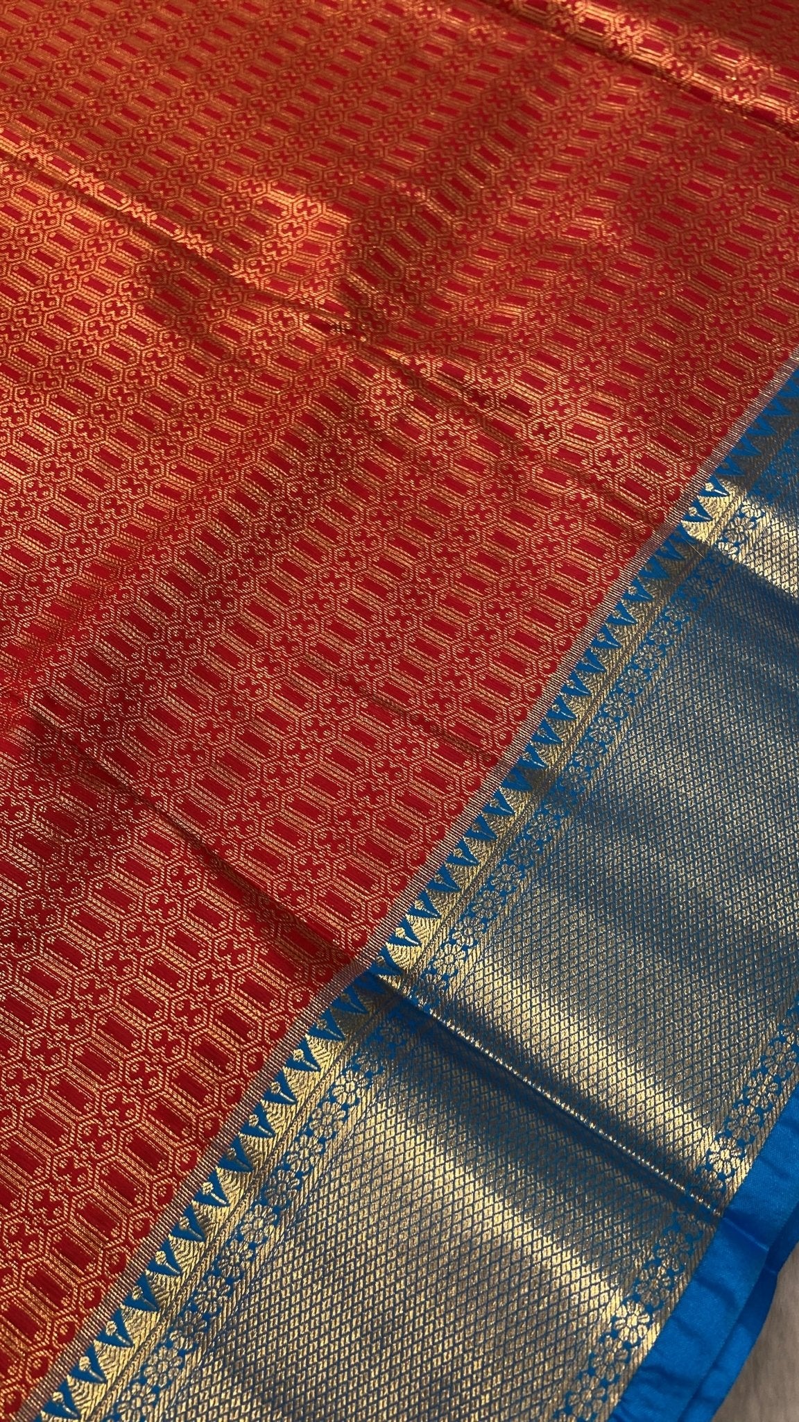 Premium Bridal Semi Kanchipuram Silk Saree - Kanjeevaram Silk Mandir