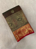 Premium Bridal Semi Kanchipuram Silk Saree - Kanjeevaram Silk Mandir