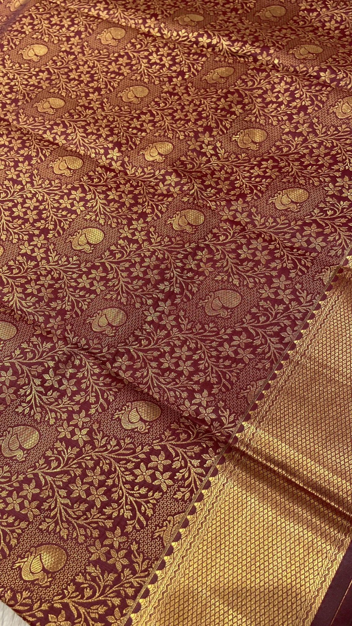 Premium Bridal Semi Kanchipuram Silk Saree - Kanjeevaram Silk Mandir