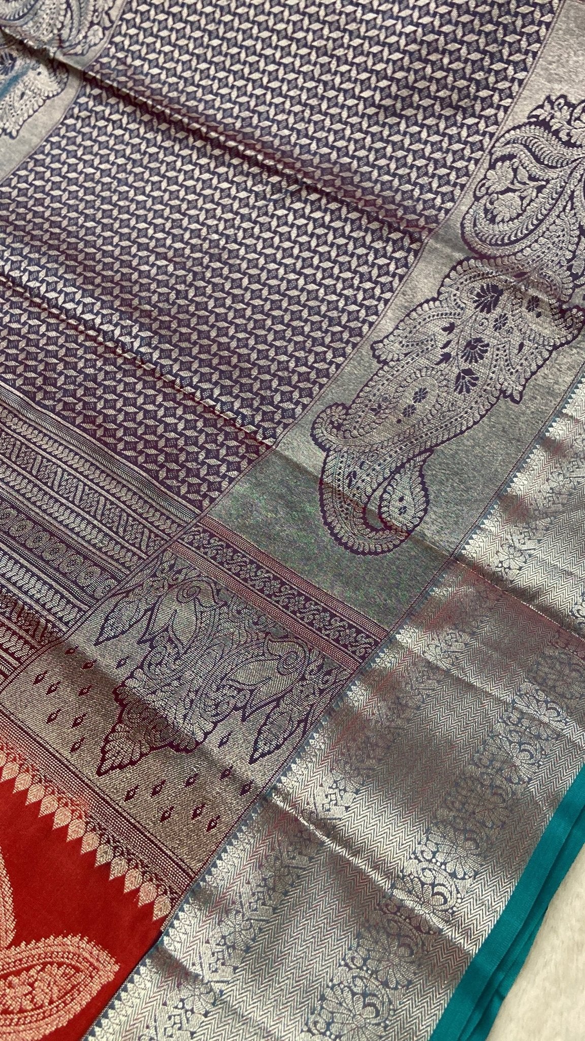Premium Bridal Semi Kanchipuram Silk Saree - Kanjeevaram Silk Mandir