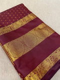 Premium Bridal Semi Kanchipuram Silk Saree - Kanjeevaram Silk Mandir