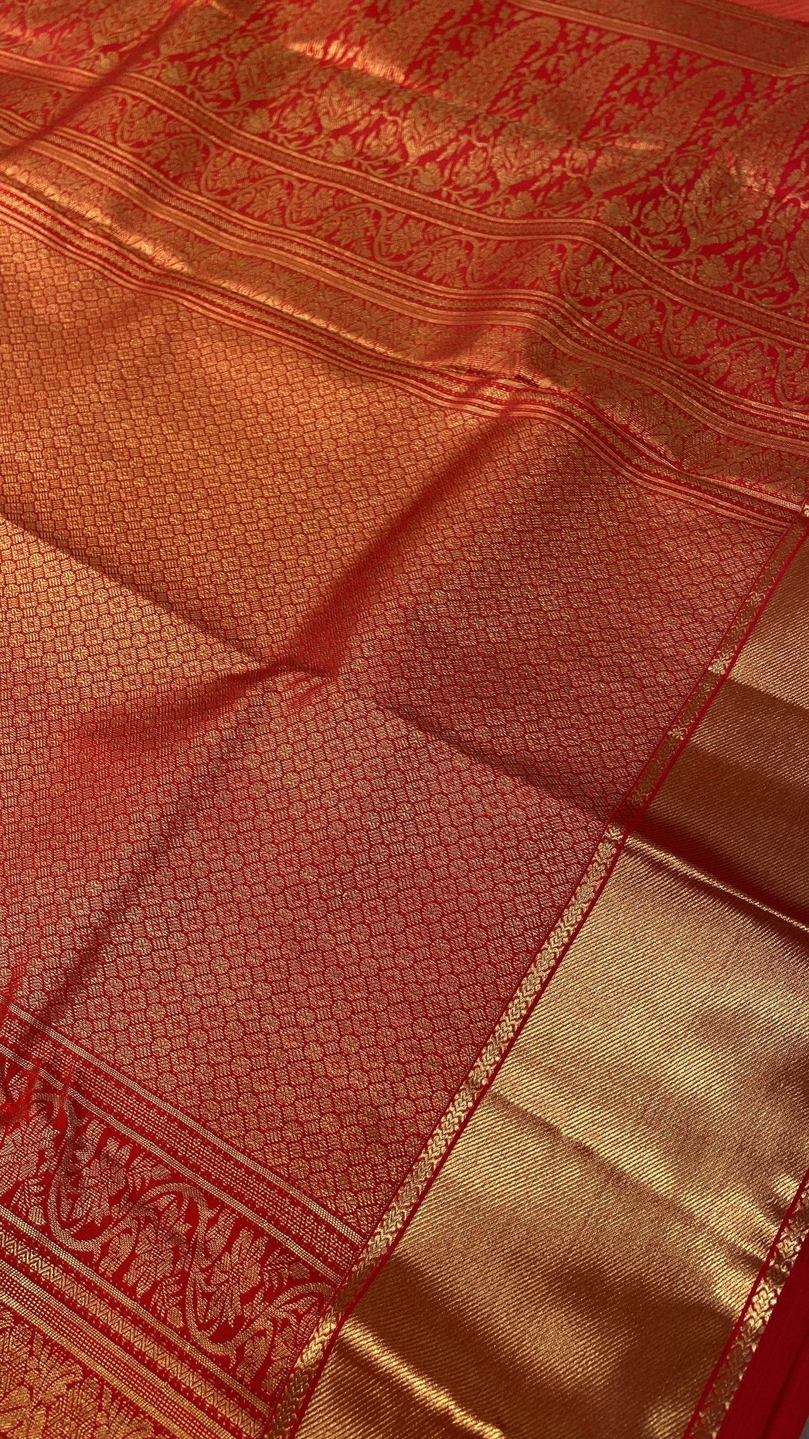 Premium Bridal Semi Kanchipuram Silk Saree - Kanjeevaram Silk Mandir