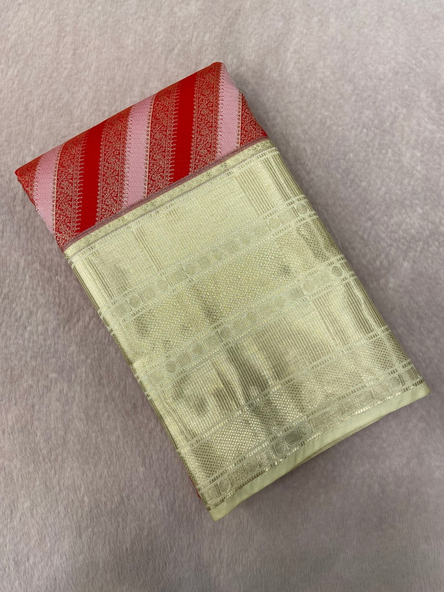 Premium Bridal Semi Kanchipuram Silk Saree - Kanjeevaram Silk Mandir