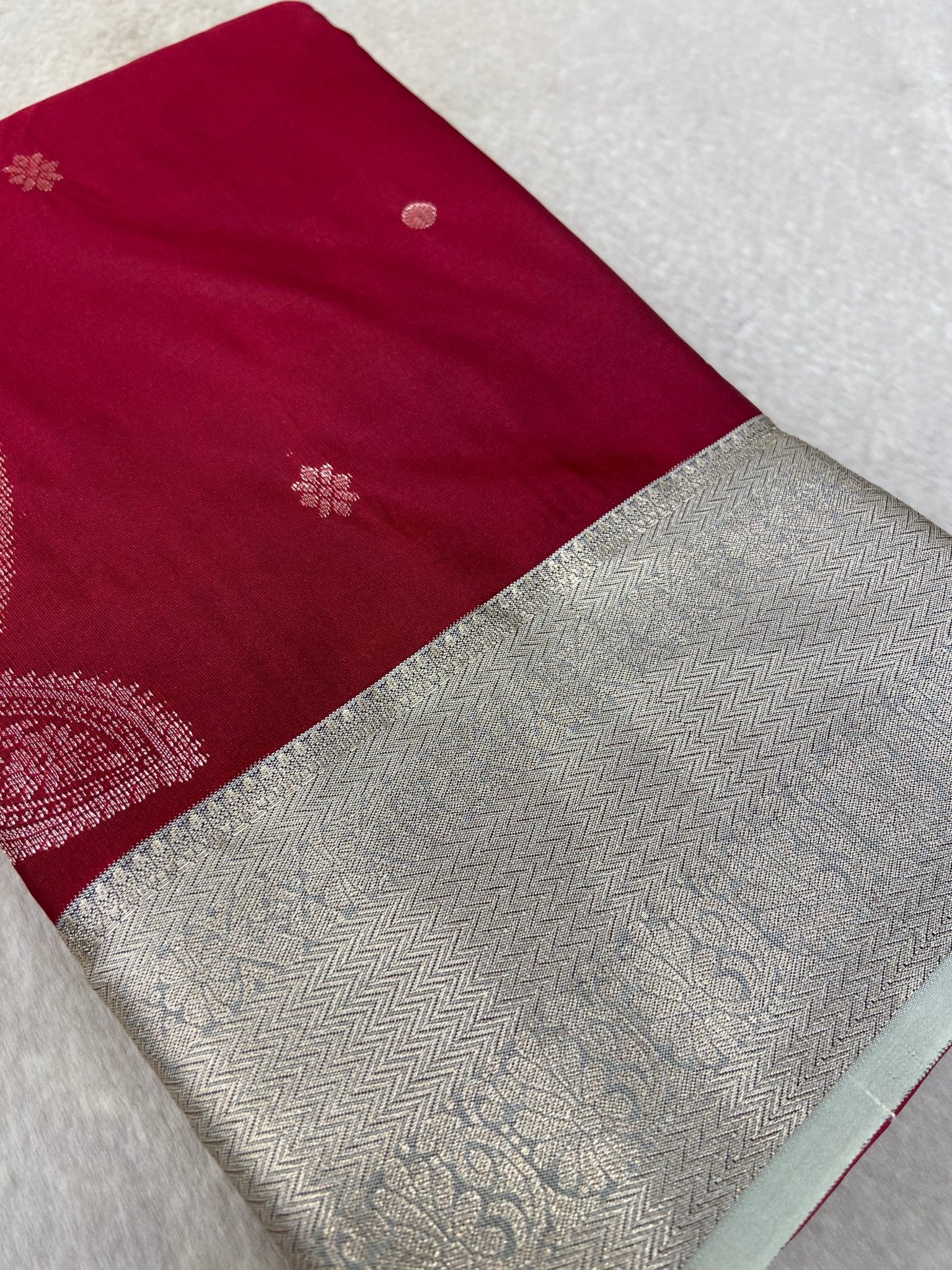 Premium Bridal Semi Kanchipuram Silk Saree - Kanjeevaram Silk Mandir