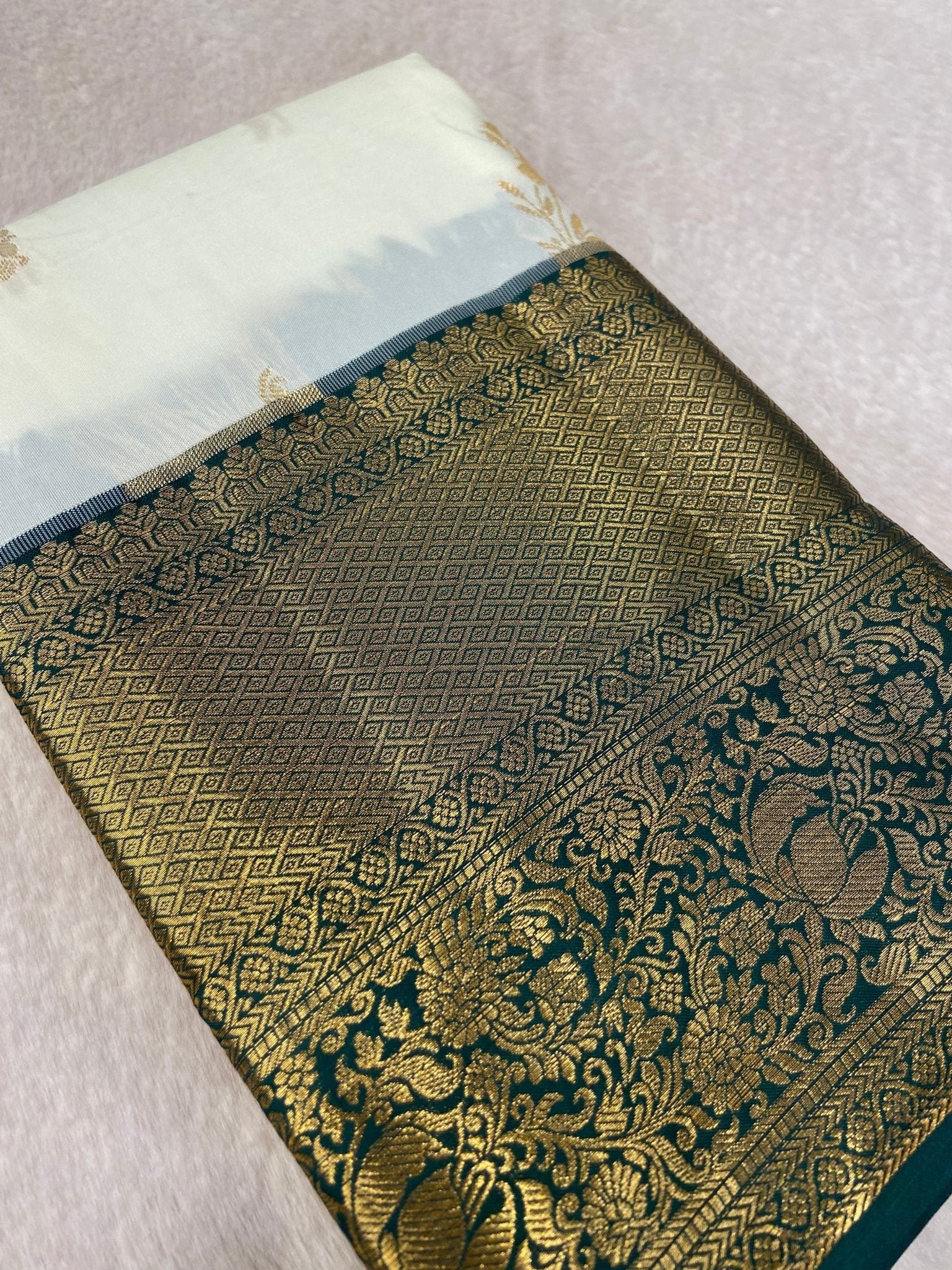 Premium Bridal Semi Kanchipuram Silk Saree - Kanjeevaram Silk Mandir