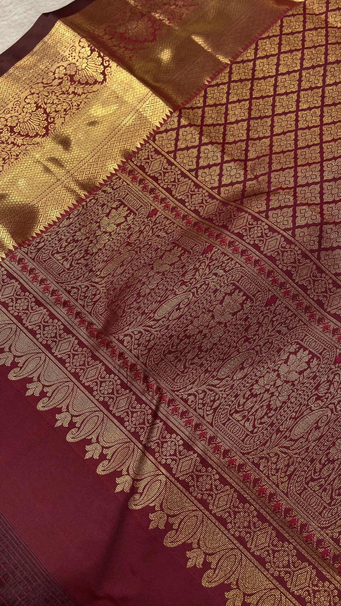 Premium Bridal Semi Kanchipuram Silk Saree - Kanjeevaram Silk Mandir