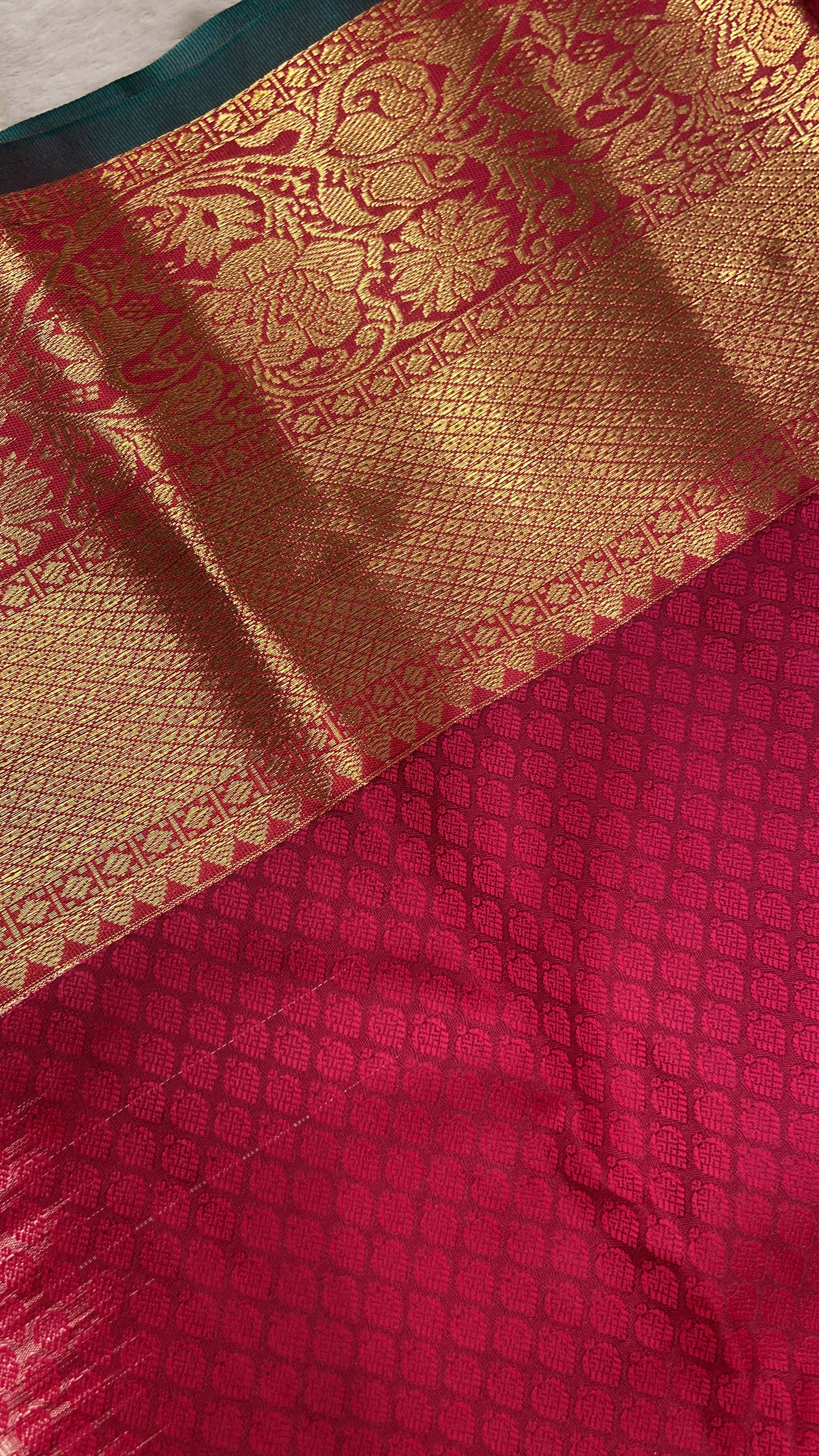 Premium Bridal Semi Kanchipuram Silk Saree - Kanjeevaram Silk Mandir