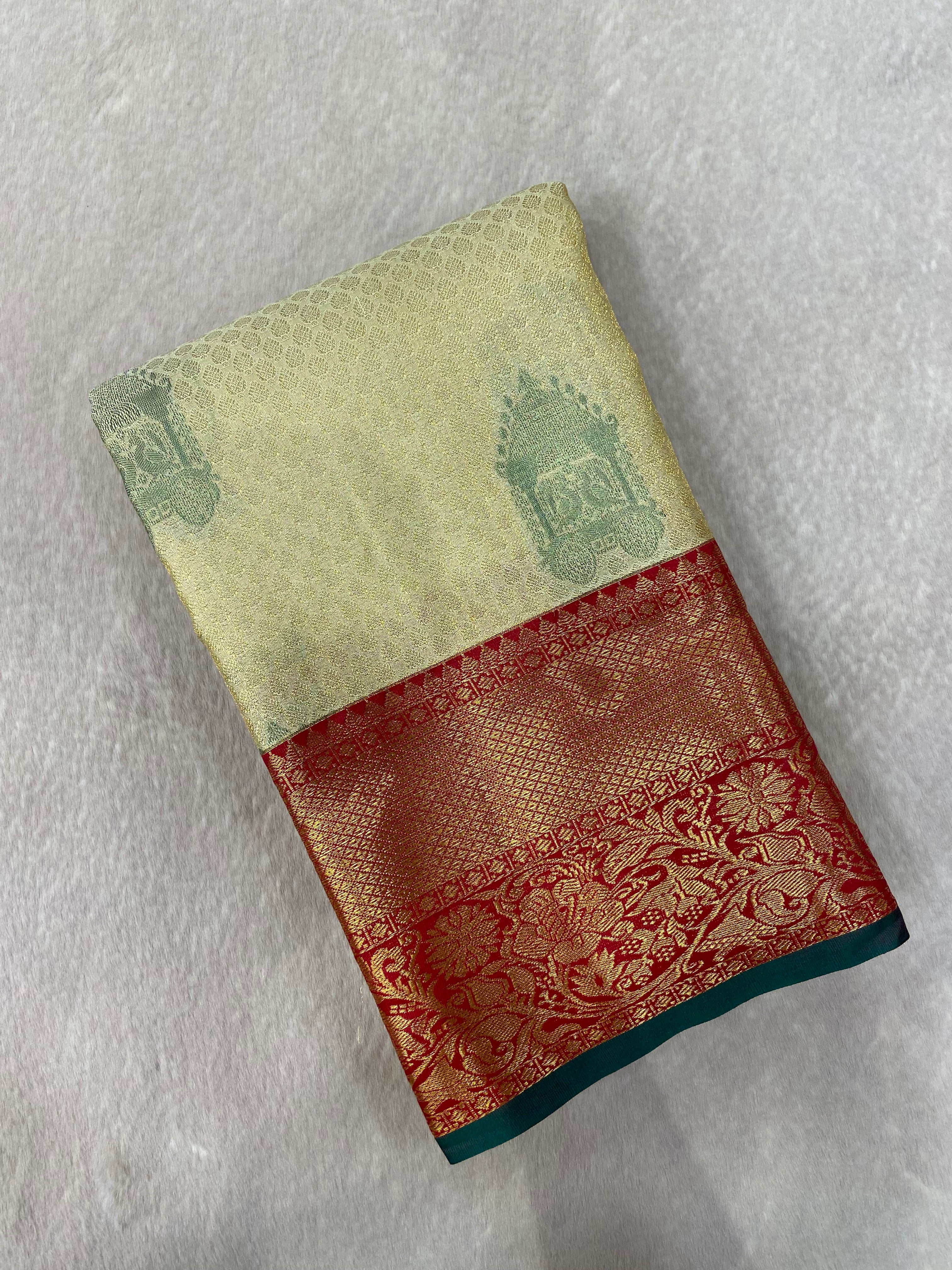 Premium Bridal Semi Kanchipuram Silk Saree - Kanjeevaram Silk Mandir