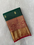 Premium Bridal Semi Kanchipuram Silk Saree - Kanjeevaram Silk Mandir