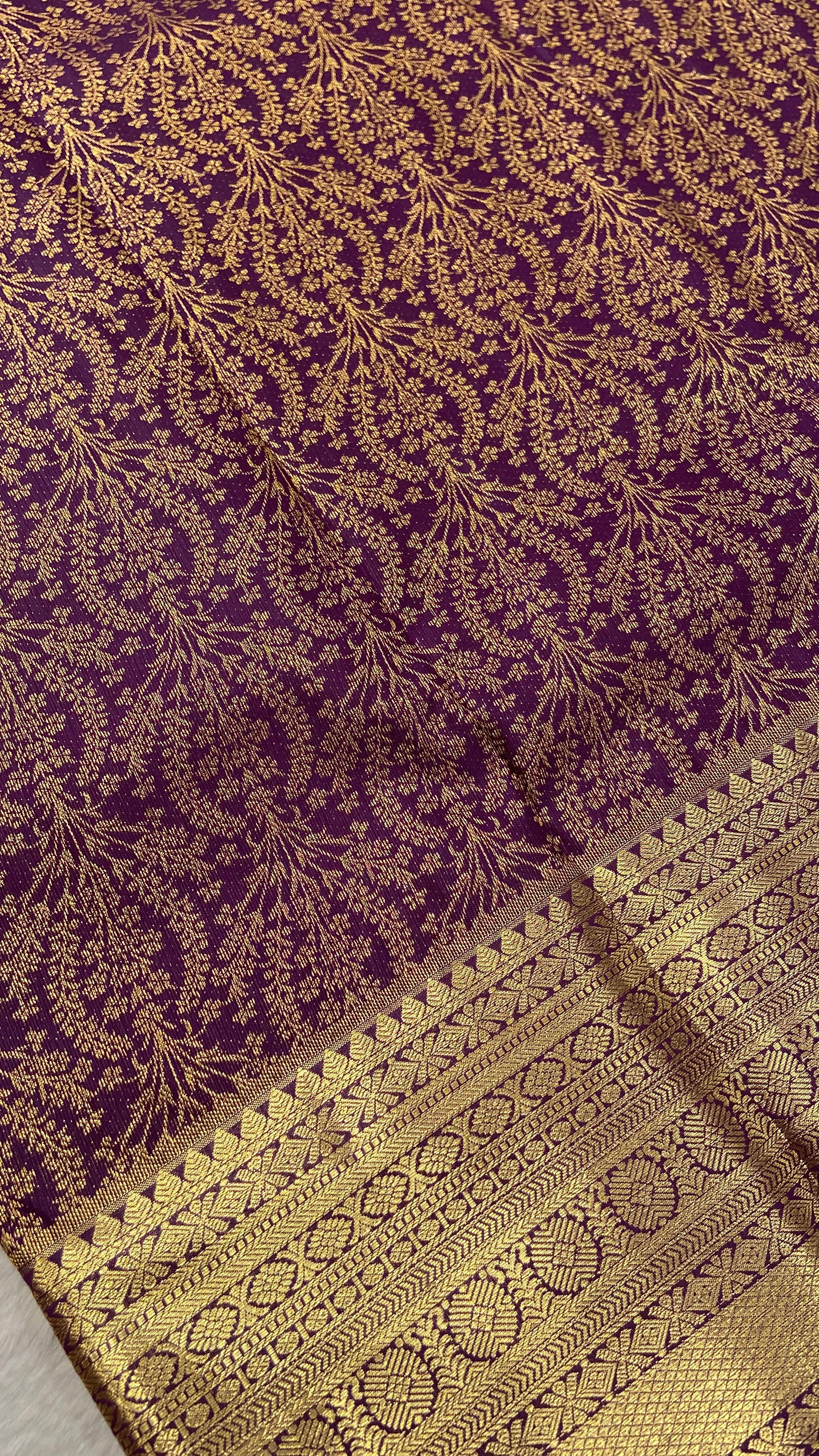 Premium Bridal Semi Kanchipuram Silk Saree - Kanjeevaram Silk Mandir