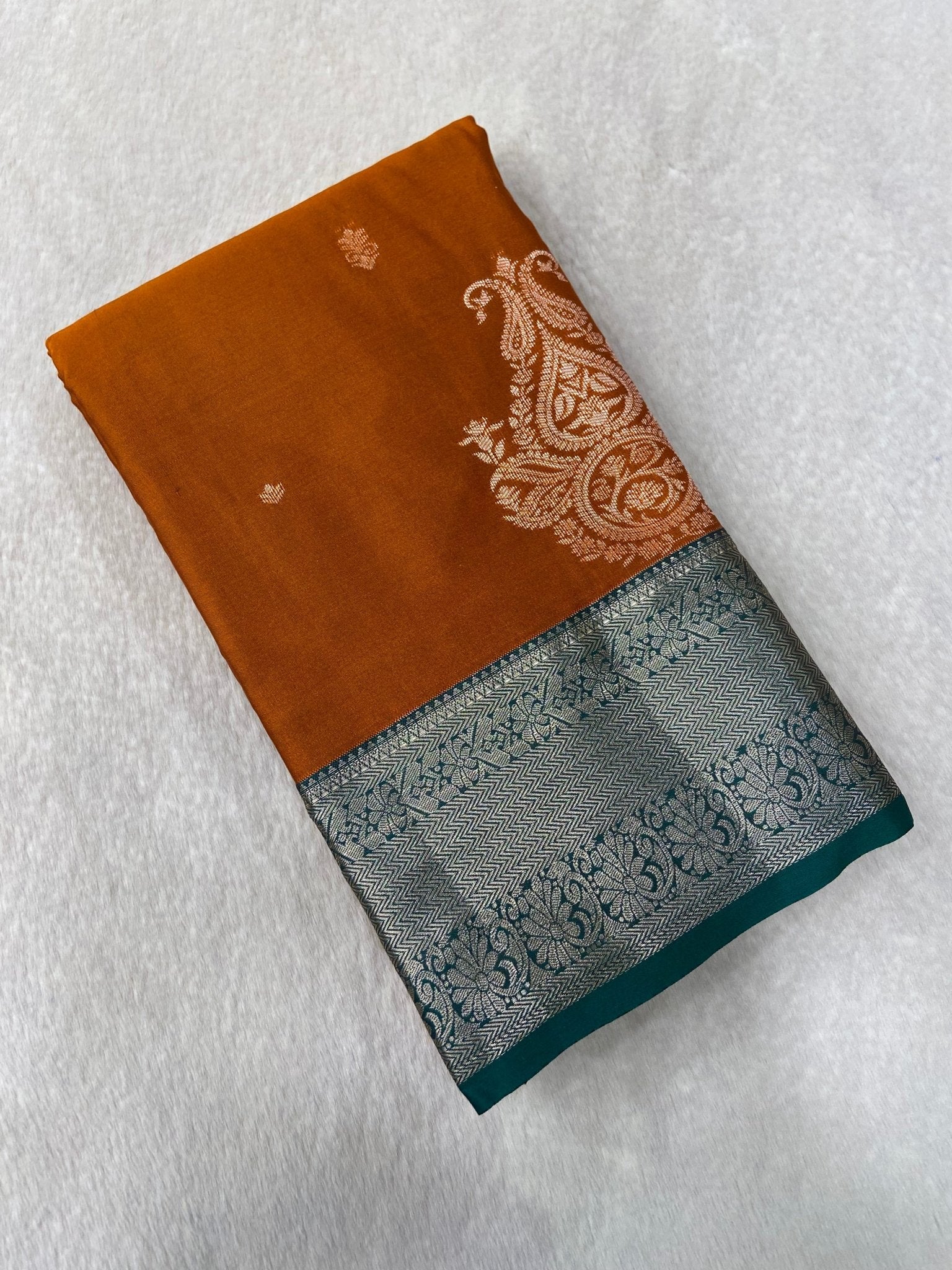 Premium Bridal Semi Kanchipuram Silk Saree - Kanjeevaram Silk Mandir