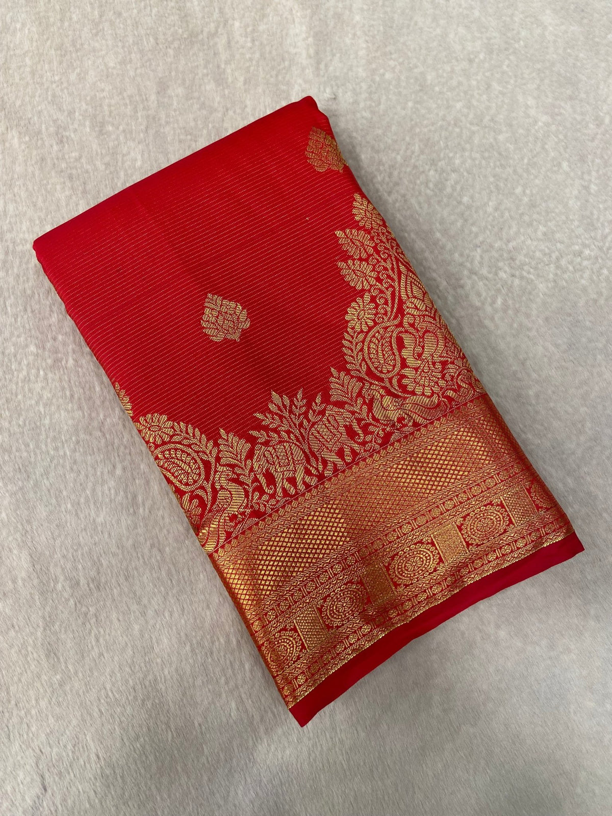 Premium Bridal Semi Kanchipuram Silk Saree - Kanjeevaram Silk Mandir