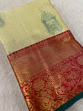 Premium Bridal Semi Kanchipuram Silk Saree - Kanjeevaram Silk Mandir