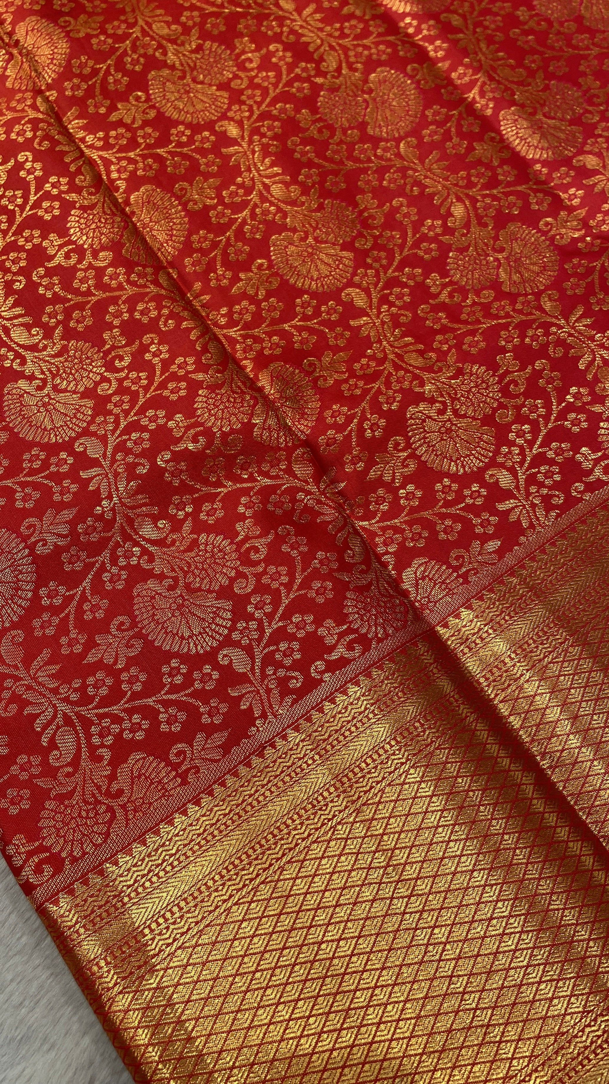 Premium Bridal Semi Kanchipuram Silk Saree - Kanjeevaram Silk Mandir