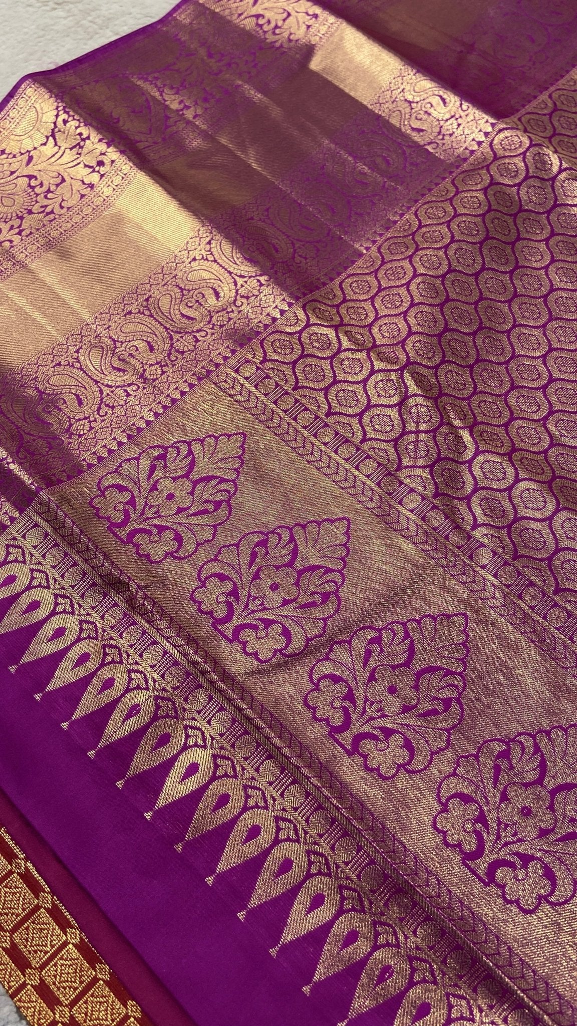 Premium Bridal Semi Kanchipuram Silk Saree - Kanjeevaram Silk Mandir