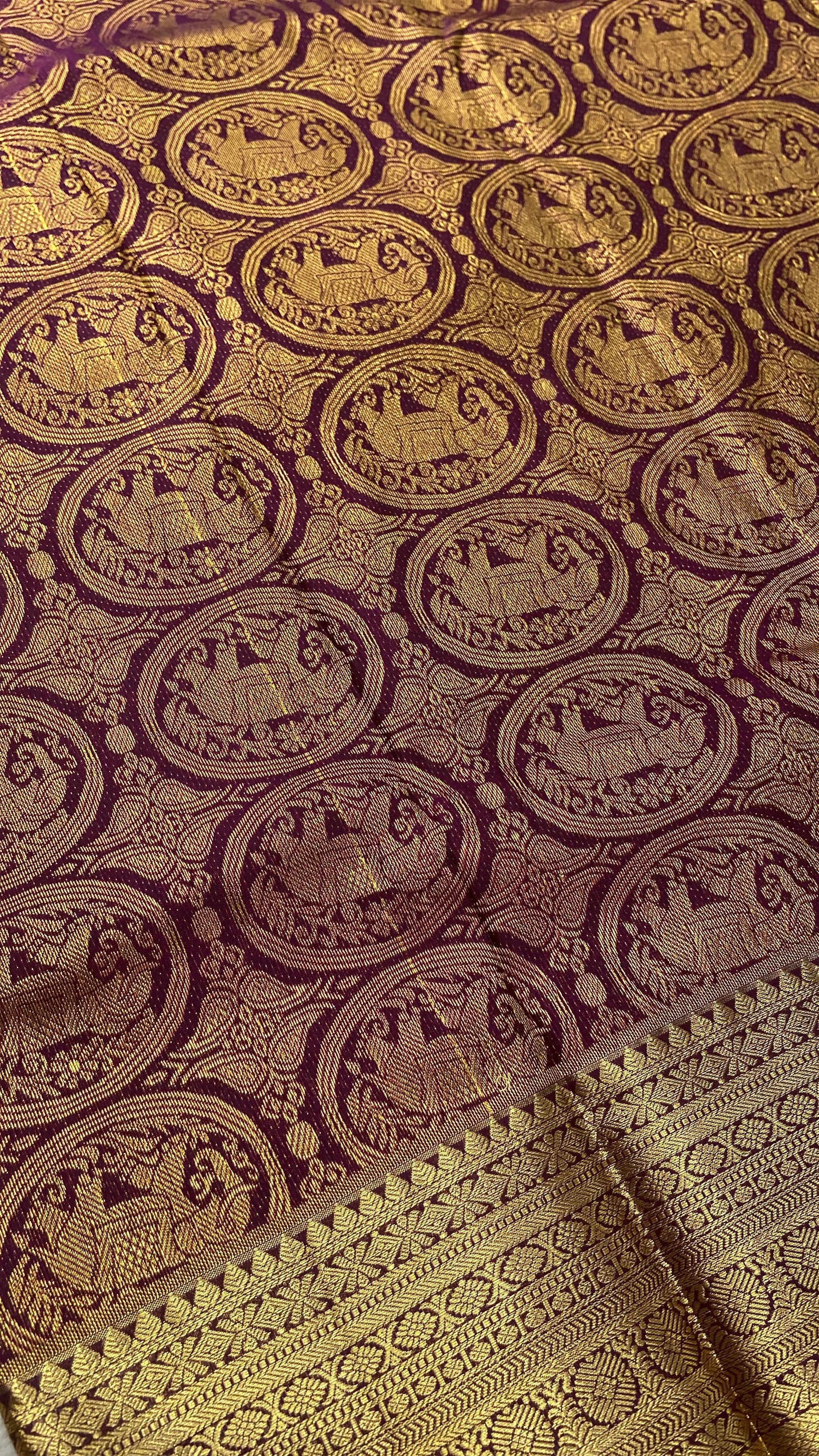 Premium Bridal Semi Kanchipuram Silk Saree - Kanjeevaram Silk Mandir