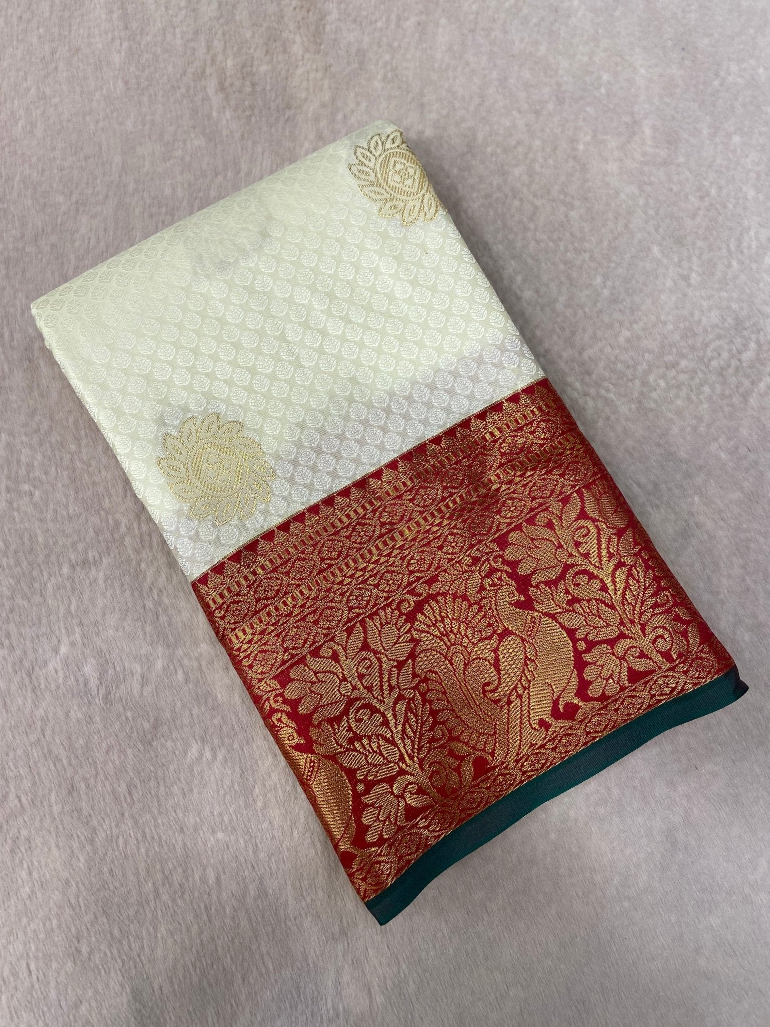 Premium Bridal Semi Kanchipuram Silk Saree - Kanjeevaram Silk Mandir