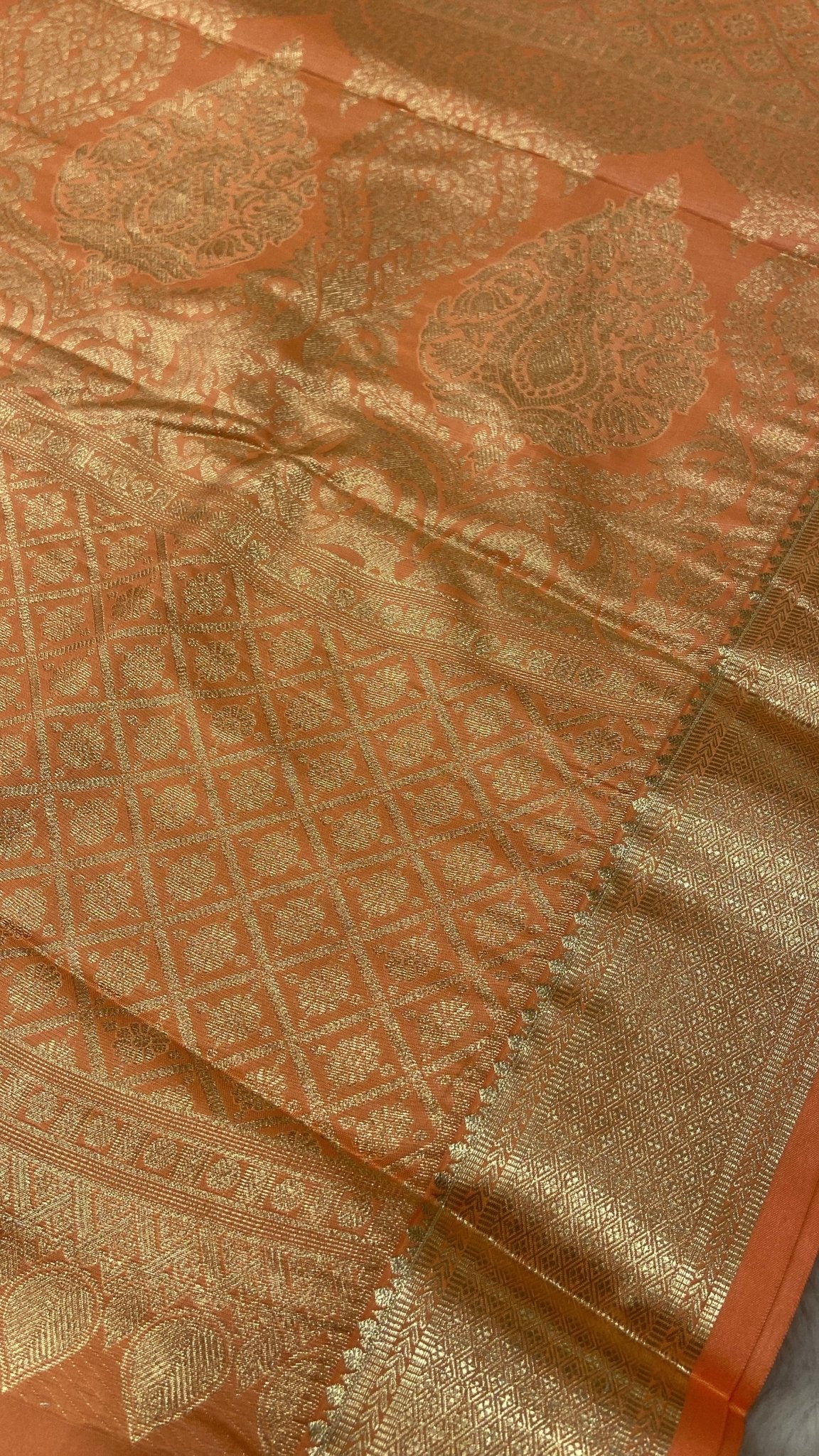 Premium Bridal Semi Kanchipuram Silk Saree - Kanjeevaram Silk Mandir