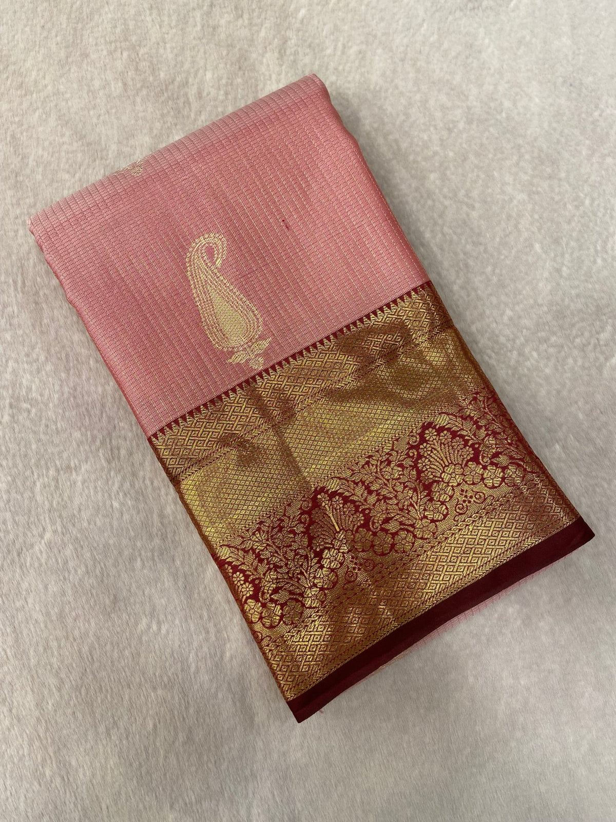 Premium Bridal Semi Kanchipuram Silk Saree - Kanjeevaram Silk Mandir