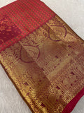 Premium Bridal Semi Kanchipuram Silk Saree - Kanjeevaram Silk Mandir