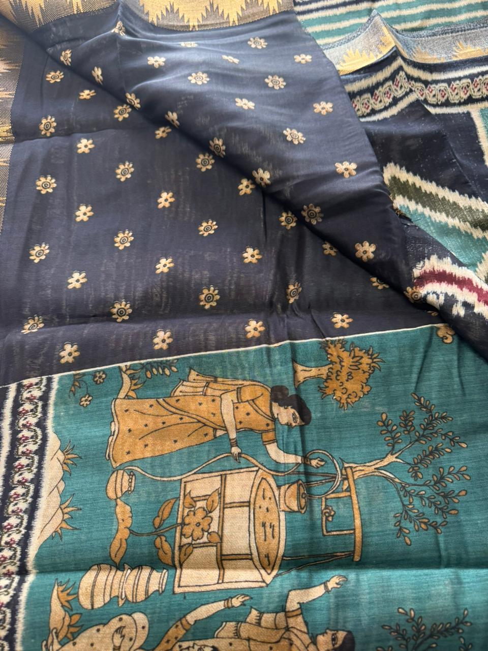 Premium Butter cotton saree🦢💙 - Kanjeevaram Silk Mandir