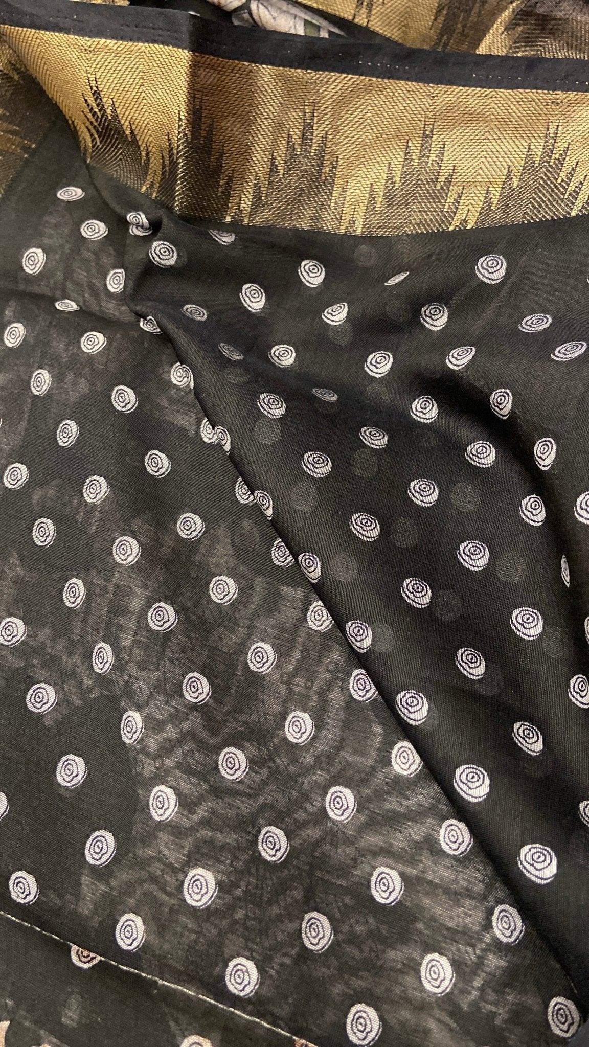 Premium Butter Cotton Saree 🌸💚 - Kanjeevaram Silk Mandir