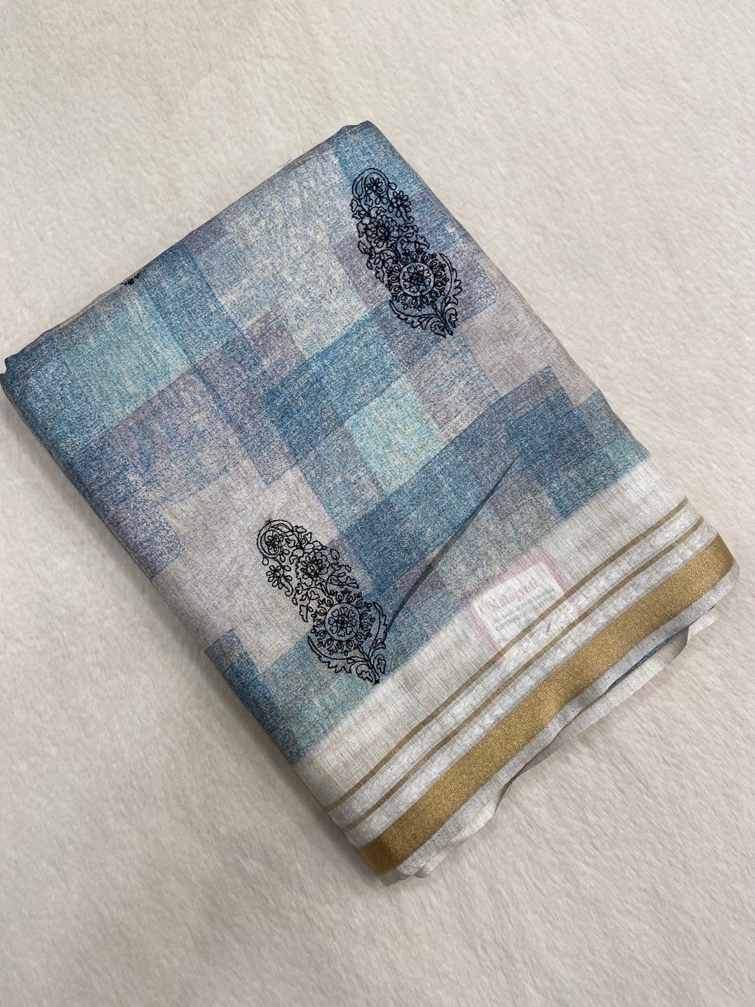 Premium Butter Silk Saree🩵 - Kanjeevaram Silk Mandir