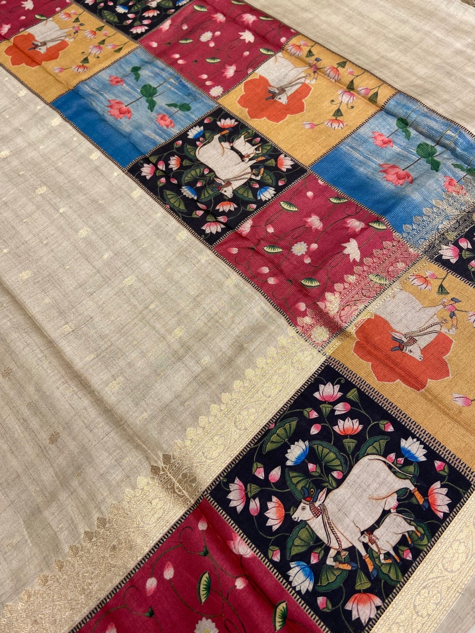 Premium Chanderi Saree - Kanjeevaram Silk Mandir