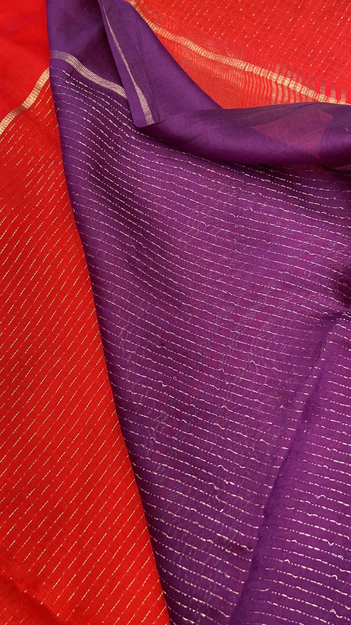 Premium Chanderi Saree - Kanjeevaram Silk Mandir