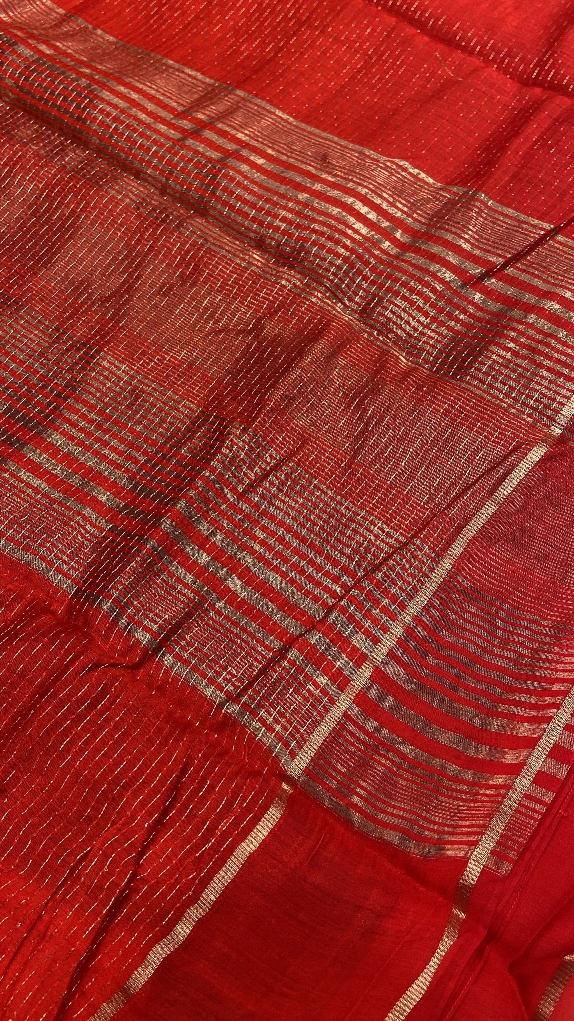 Premium Chanderi Saree - Kanjeevaram Silk Mandir