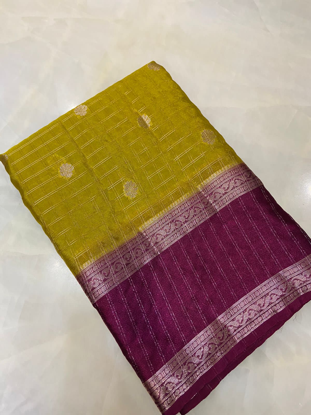 Premium chiniya silk saree - Kanjeevaram Silk Mandir